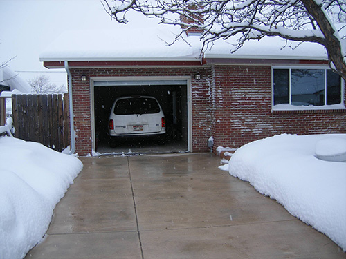 Heated driveway