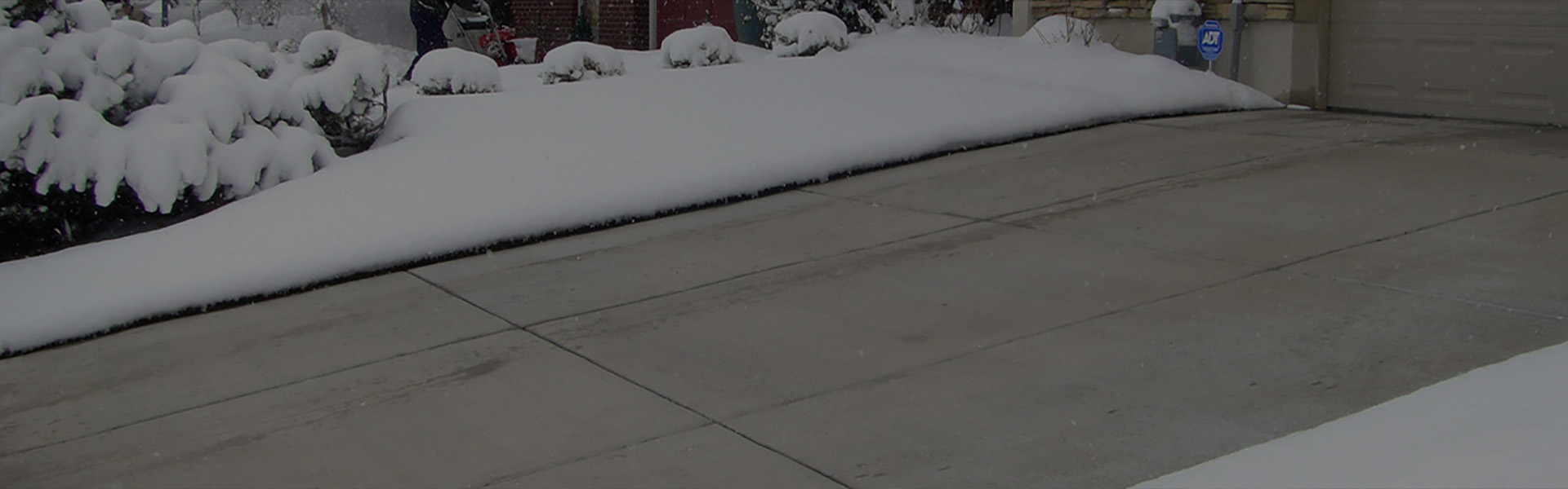Radiant heated driveways